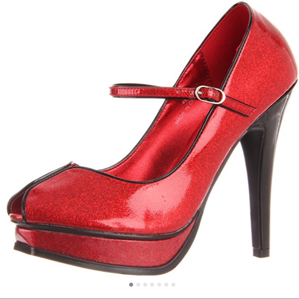 Pleaser Sparkly Pin-Up Pumps